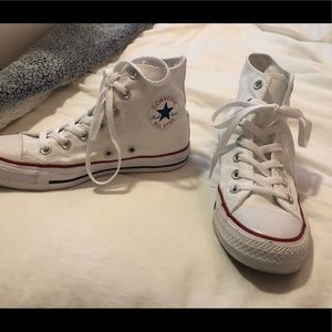 White High-top Converse